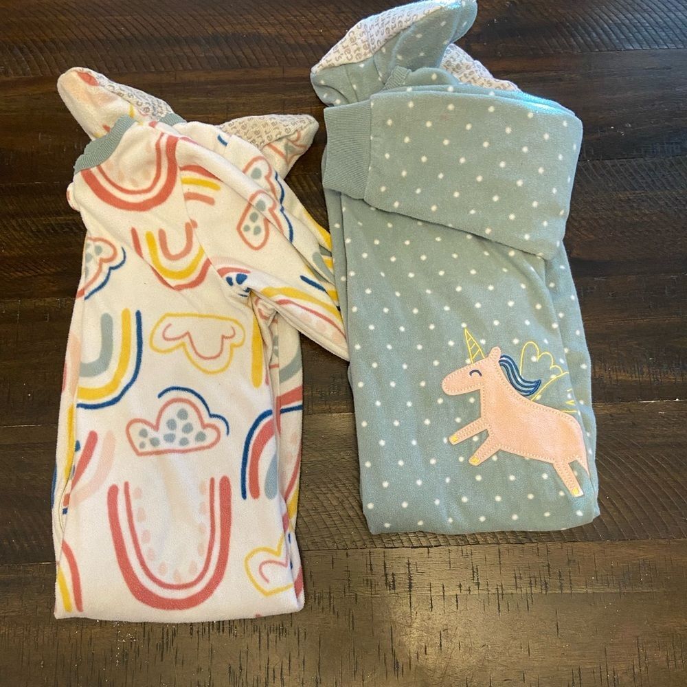 Carters fleece footie pajamas